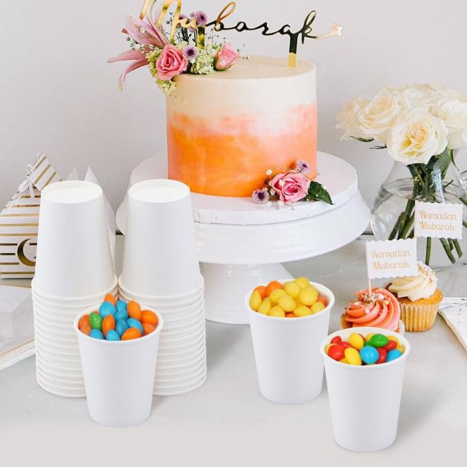 Clawsoff 200 Count Paper Cups 10 oz Disposable Hot Beverage Coffee Cups | - Image 5