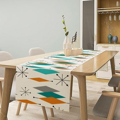 Mid Century Modern Table Runner, Table Runners - Image 2