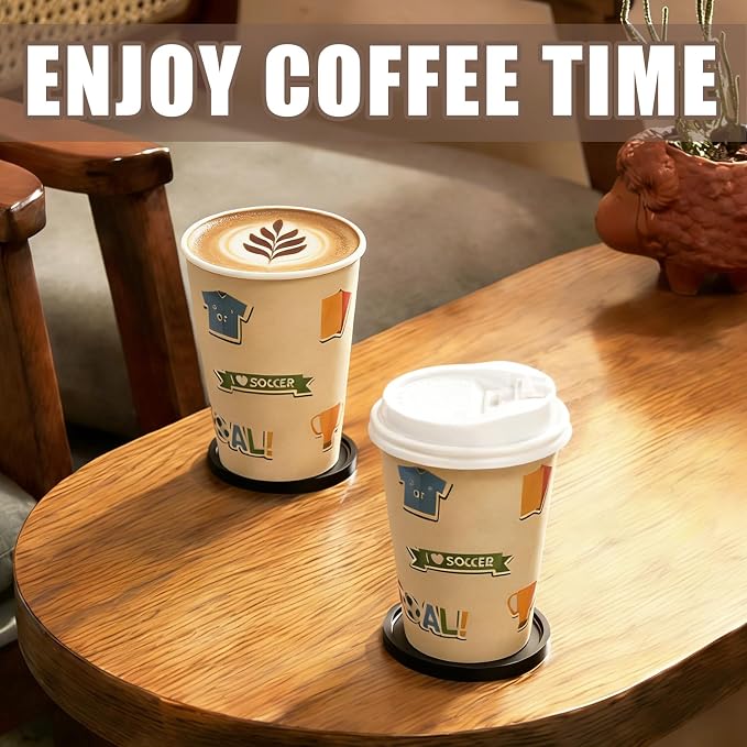 12 OZ 25 Pack Disposable Cups Paper Coffee Cups - Image 5