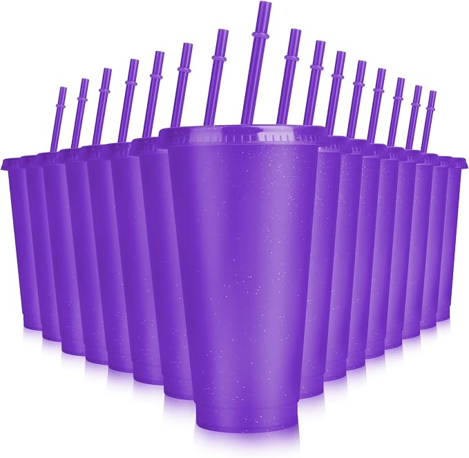 Hxezoc 16-Piece Reusable Cups by Hxezoc