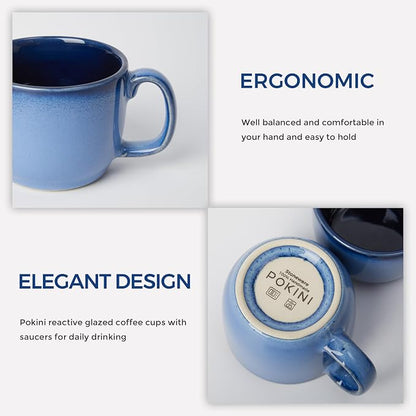Pokini Stoneware Coffee Cups - Image 3