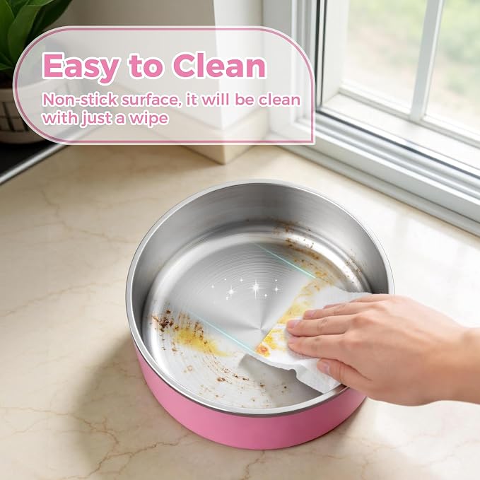 WENBOKMIN Dog Bowl, Stainless Steel Food and Water Bowl, Dishwasher Safe - Image 4