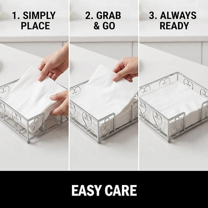Flat Napkin Holder for Table, Dinner Napkins & Everyday Use - Image 7