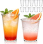 12 Pack Highball Glasses Set, 12 oz & 10 oz Stackable Thick Glass Cups | by Mapoxy