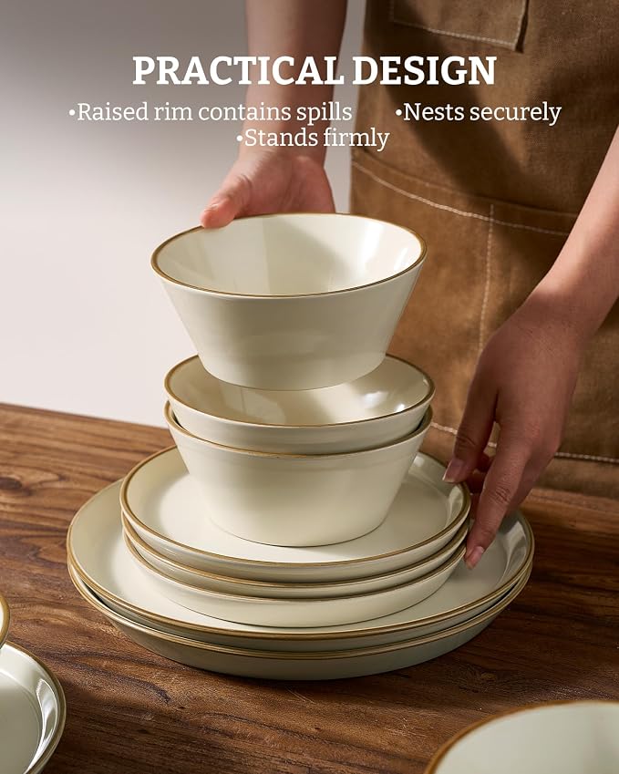 Famiware Saturn Dinnerware Sets, Ceramic Dishes - Image 6