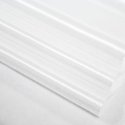 White Satin Table Runner 12x108 Inches, 15 Pack | Silk and Smooth Fabric - Image 2