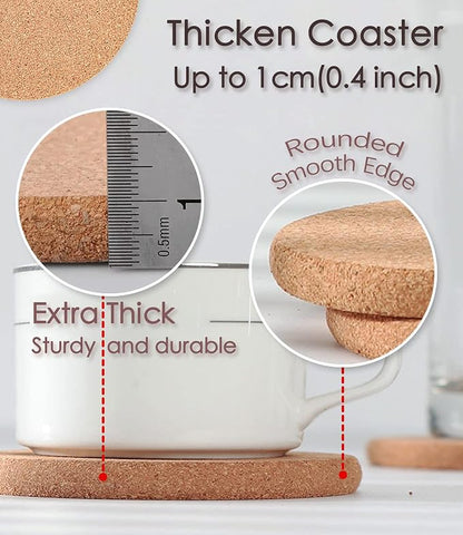 Cork Trivets for Hot Dishes, Hot Pots and Pans, 8 Inch 6 Pcs | High Density - Image 5