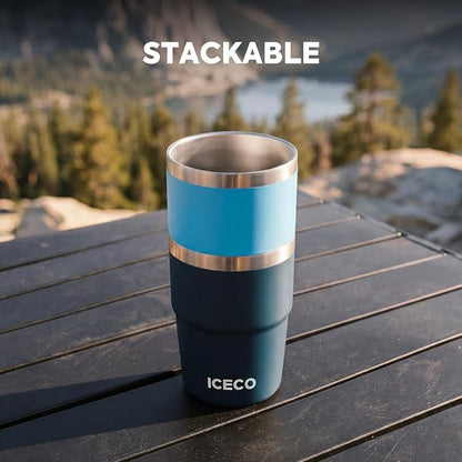 ICECO 8 oz Tumbler, Insulated Espresso Cup Set of 2, Stainless Steel Drinkware - Image 7