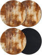 Burnt Orange Coasters Set of 4, Absorbent Coasters by Unknown