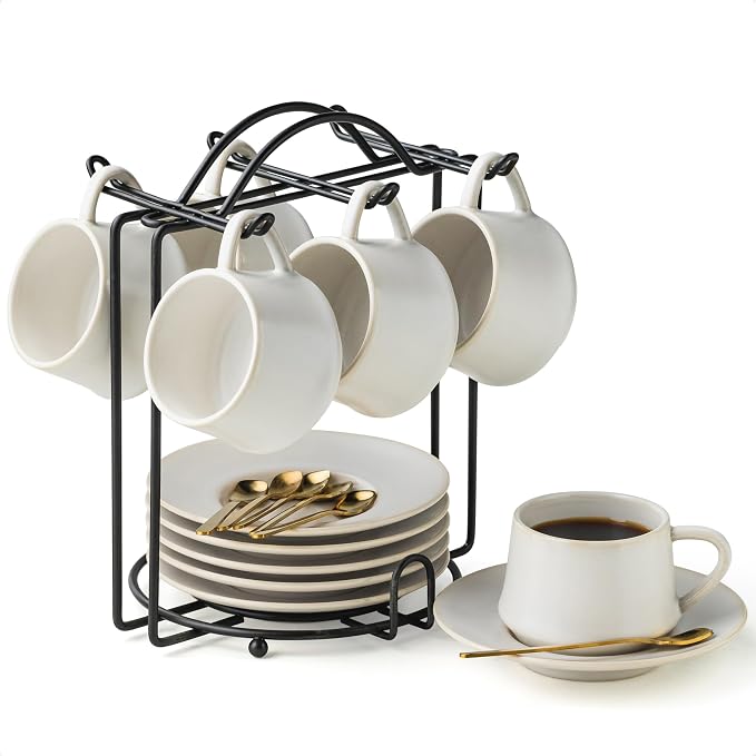 YHOSSEUN 4 OZ Espresso Cups Set of 6 by YHOSSEUN