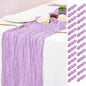 25 Pack Lavender Table Runner 17 x 108inch Cheesecloth Table Runner Boho Gauze by Lumaycens