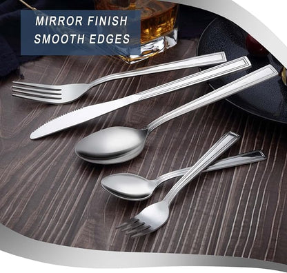 Hunnycook 60-Piece Silverware Set - Image 6