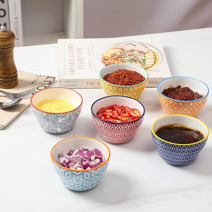 Selamica Ceramic 8oz Bouillon Cups 4 Inch Small Bowls, Dessert bowls - Image 7
