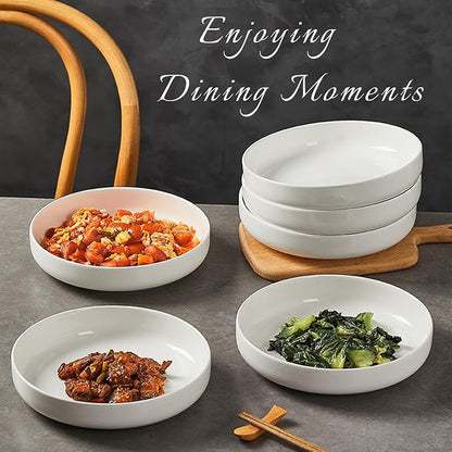 8" Ceramic Pasta Bowls Set of 4, - Image 6