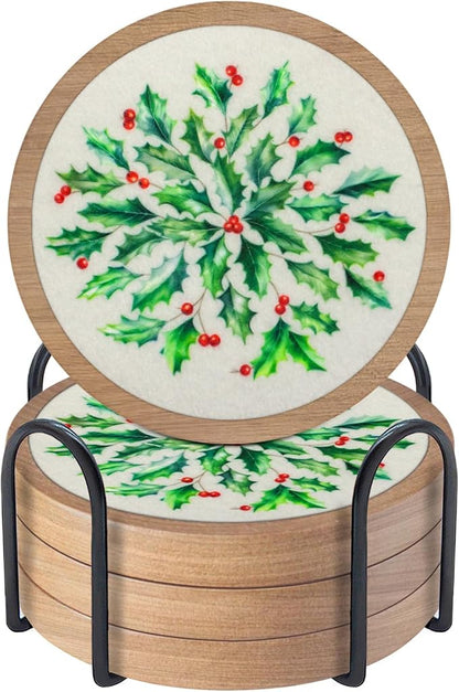 Christmas Coasters Set of 4 by Unknown