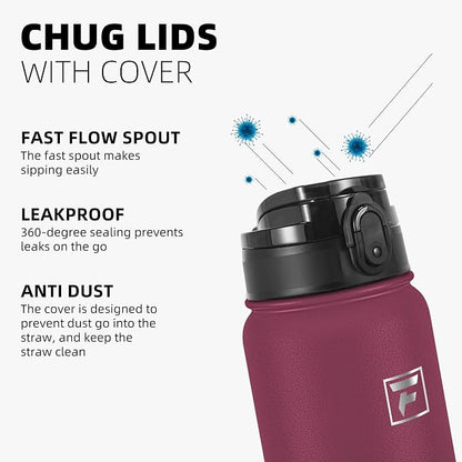 Fanhaw 32 oz Insulated Stainless Steel Water Bottle - Image 4