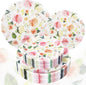 60 PCS Floral Plastic Plates by Joyido