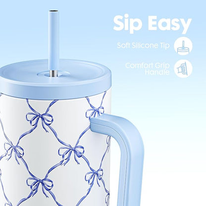 Meoky Glow in the Dark Tumbler: 40 oz Tumbler - Image 5