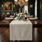 Signature Linen™ by D'Moksha Light Natural Table Runner 120 Inches Long by DMokshaHomes
