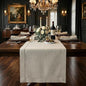 Signature Linen™ by D'Moksha Light Natural Table Runner 72 Inches Long by DMokshaHomes