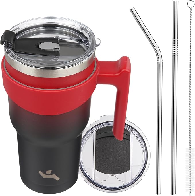 Konokyo 30 oz Tumbler with Handle and Straw, Insulated Travel Mug | Mystic by Konokyo