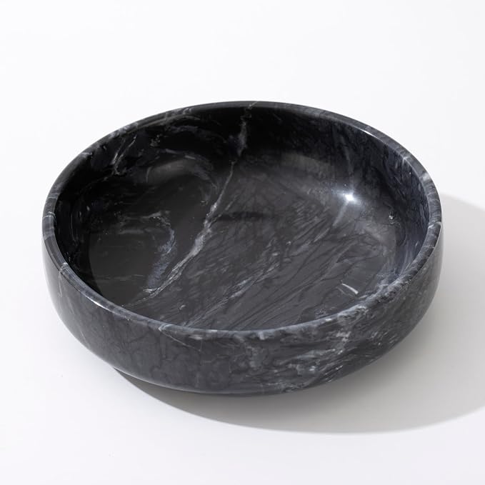 6.7" Large Decorative Bowl, Natural Marble Decorative Bowls - Image 7