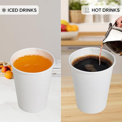 JOLLY PARTY 16 oz Paper Coffee Cups, Disposable Paper Cup - Image 6