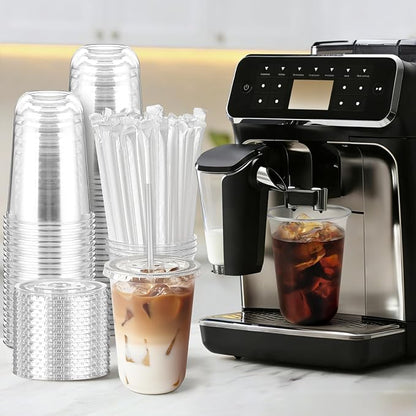 Soelomu 50 Sets 16oz Round Bottom Plastic Cups - Image 4