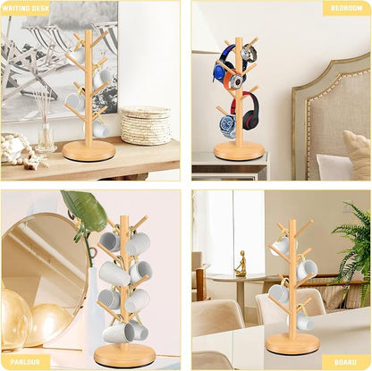 Mug Holder Tree, New Upgraded 360° Rotated 8 Hooks Coffee Cup Holder - Image 6