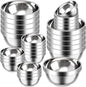 Mimorou 20 Pack 304 Stainless Steel Bowls Set 13 oz 34 oz Metal Double Walled Insulated Snack Mixing Lightweight Multipurpose Toddler Dinner Bowls for Ice Cream, Cereal, Snack