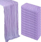12 Pack Lilac Purple Cheesecloth Table Runner 10Ft Lavender Gauze Cheese Cloth by Heneger