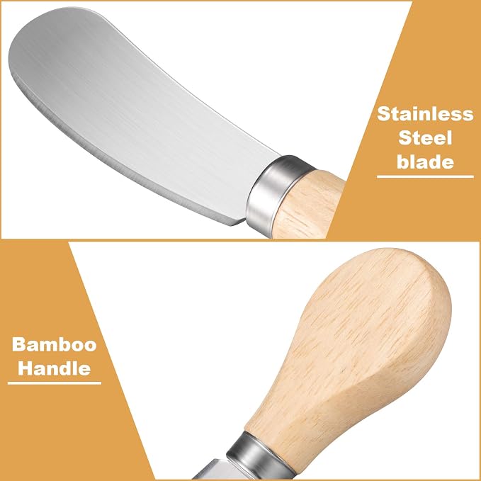 Patelai 12 Pcs 4.7 Inch Cheese Spreader Knives Butter Knife Bulk Stainless - Image 4