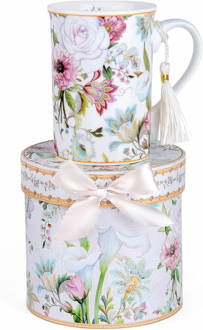 STP GOODS Porcelain Tea/Coffee Cup in Gift Box Fine Porcelain Coffee Cup Tea - Image 3