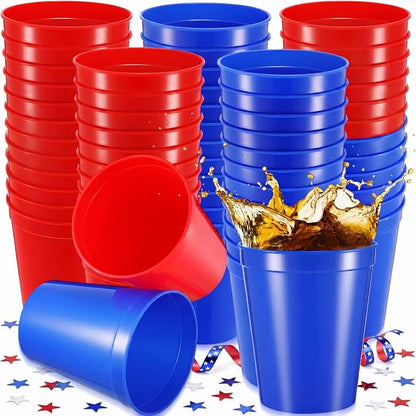 Yungyan 100 Pack 16 oz Stadium Cups Reusable Plastic Cups Blank Drink Stadium by Yungyan
