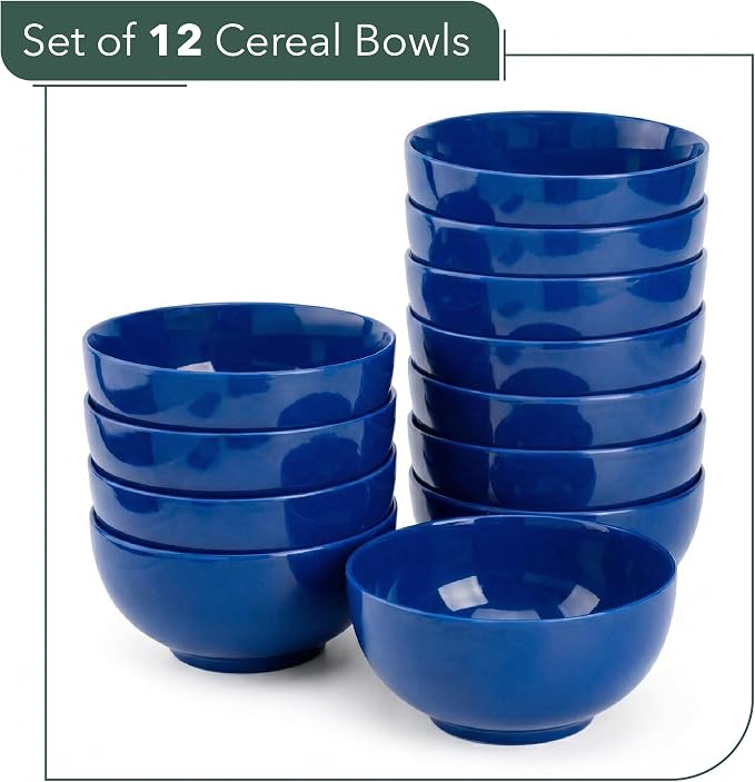 Brew To A Tea BTaT- Soup Bowls Set, 16 Ounces, Porcelain Dishes - Image 2