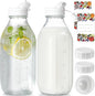 Syntic 2 Pack 32 Oz Glass Milk Bottles by Syntic