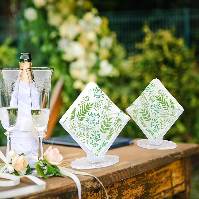 Cocktail Napkin Holder 2 Pack | Acrylic Clear Coffee Filter Holder, Modern - Image 4