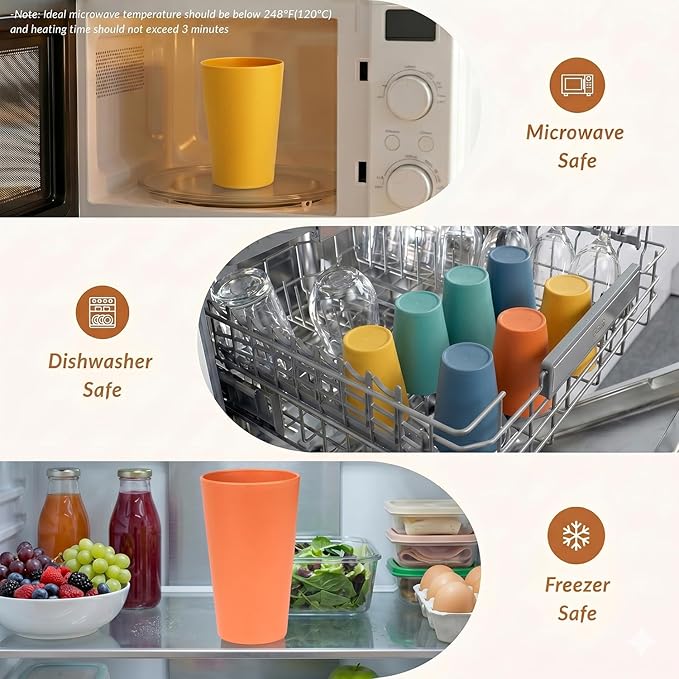 Homienly Reusable Plastic Cups - Image 6