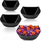 PLASTICPRO Disposable Square Serving Bowls, Party Snack or Salad Bowl, Plastic by PLASTICPRO