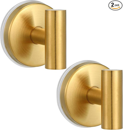 Large 15lb Suction Cup Hooks for Shower, No-Drill Bathroom Towel Hooks for Robes by Warlve