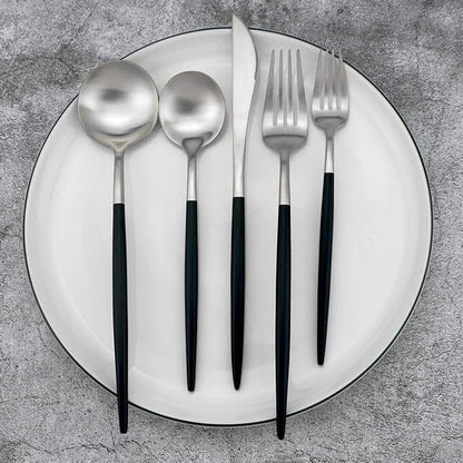 20-Piece 18/10 Stainless Steel Flatware Silverware, Luxury Dinnerware Set - Image 4
