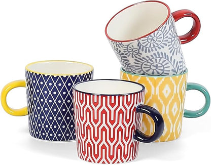 Selamica Ceramic Espresso Cups Set of 4, Demitasse Cups by Selamica