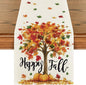 Artoid Mode 210 GSM Fall Table Runner 13x48 Inch Home Party Decor | Maple Tree by ArtoidMode