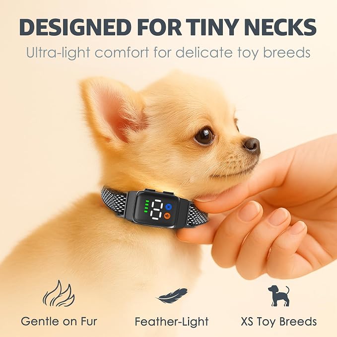 Teacup Bark Collar for Small Dogs 2-15lbs - Image 2