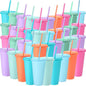 Honeydak 60 Pack Tumbler with Straw and Lid Bulk Cups by Honeydak