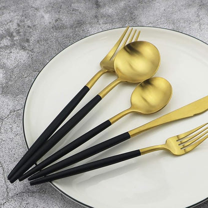 20-Piece 18/10 Stainless Steel Flatware Silverware, Luxury Dinnerware Set - Image 7