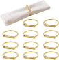 wonlex Gold Napkin Rings Set of 12, Elegant Modern Napkin Ring Buckles Cute by wonlex