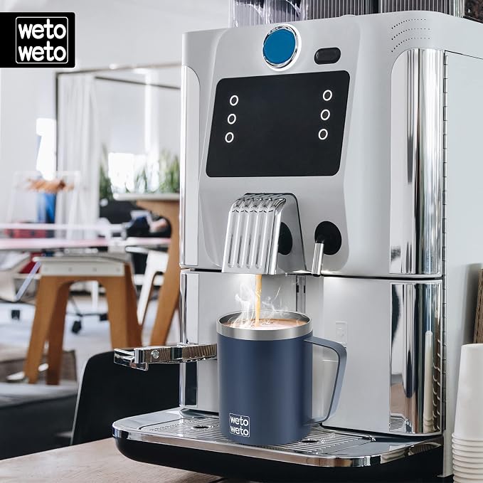 WETOWETO 14 oz Coffee Mug, Vacuum Insulated Camping Mug - Image 5