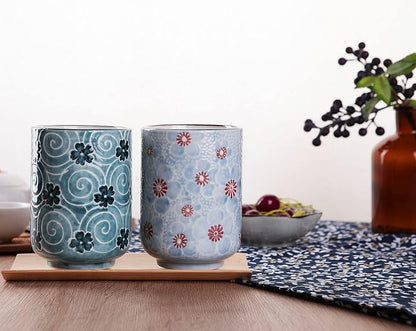 WHJY 10oz Transitional Chinese/Japanese style Handle-less Ceramic Tea cups - Image 5