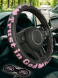 Christian Trust in God Car Steering Wheel Cover by Unknown